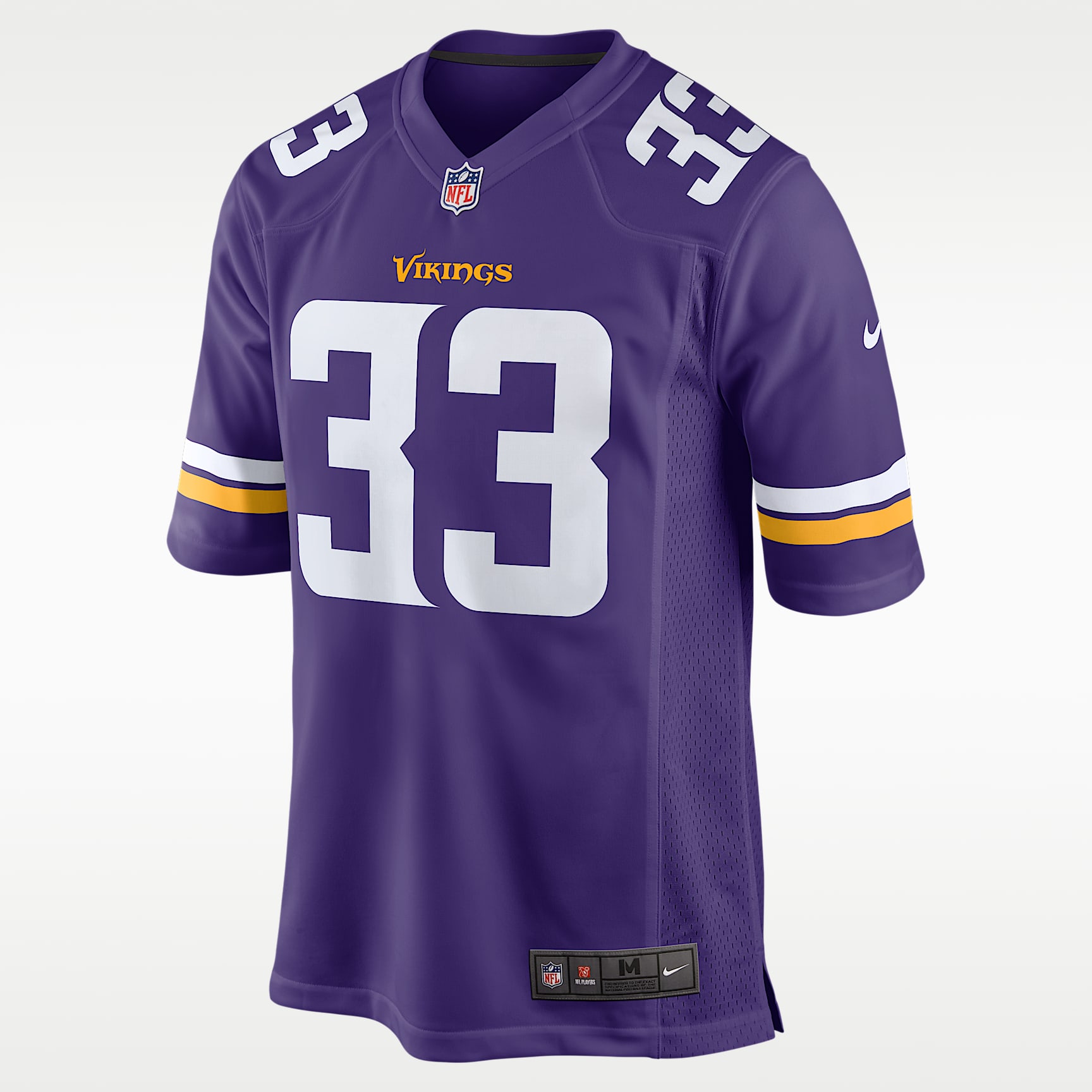 Aaron Jones Minnesota Vikings Men's Nike NFL Game Football Jersey